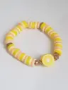 yellow clay bead bracelet 💛🍋