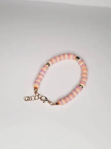 cute clay beads bracelet 🤍
